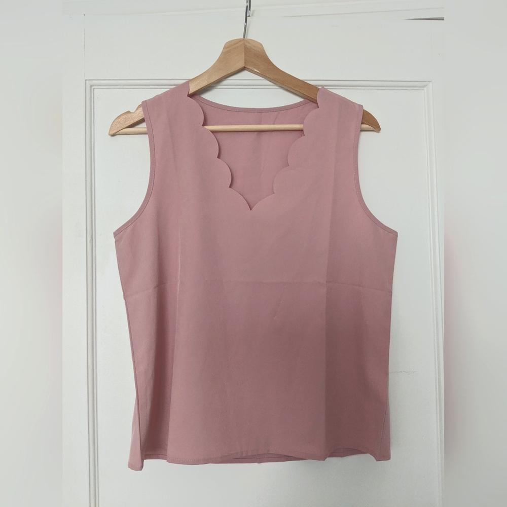 NWOT Cute Pink Scallop Camisole (Ted Baker lookalike)